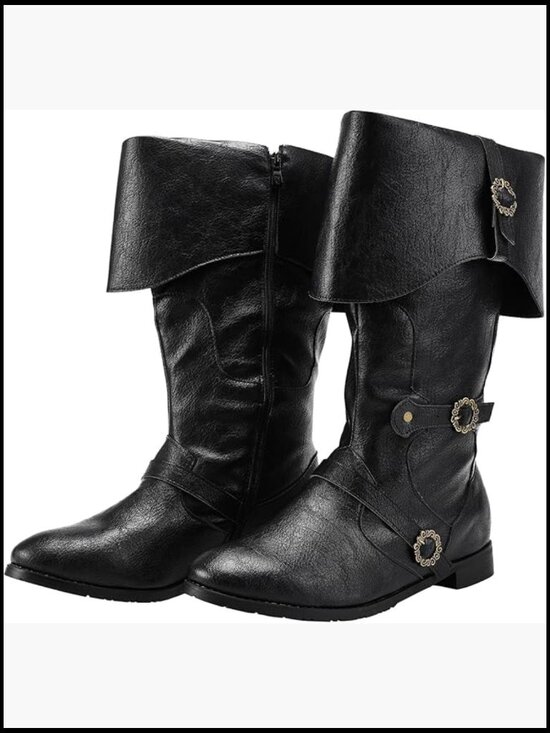 Medieval Pirate Boots, Viking Renaissance Costume, Gothic Steampunk Cosplay main image 6